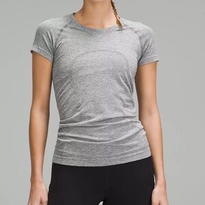 Lululemon swiftly short sleeve athletic shirt- light gray